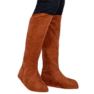 Tapa Botas Castanho Efeito Camurça