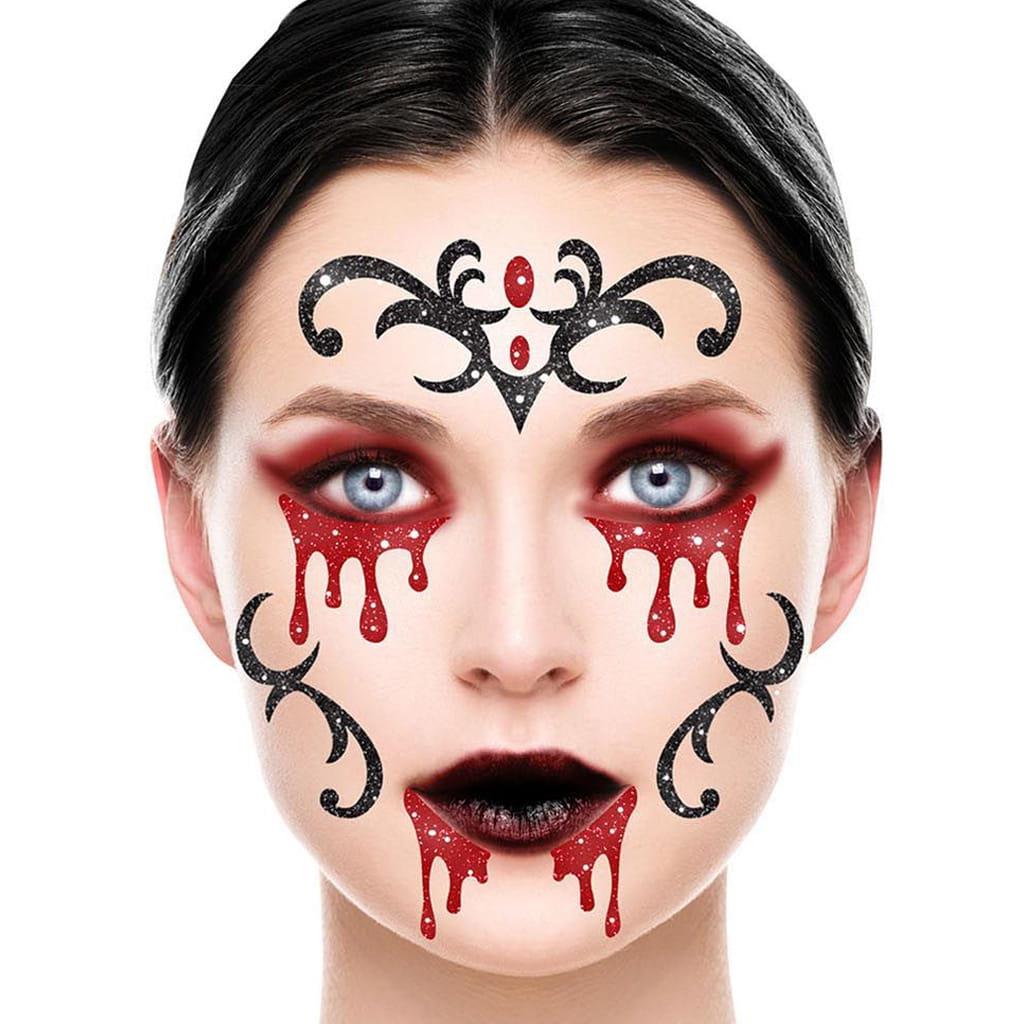 Tatuagem Adesiva Glitter Vampiro