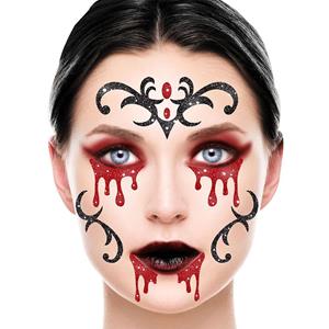 Tatuagem Adesiva Glitter Vampiro