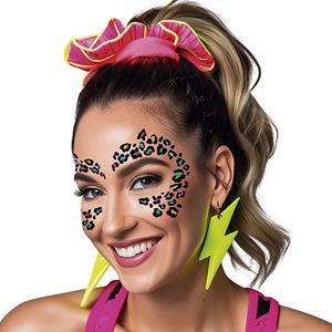 Tatuagem Adesiva Leopardo Multicolor