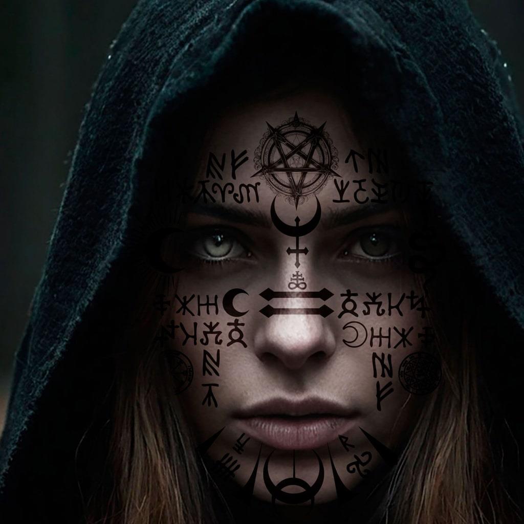 Tatuagem Facial Satânica
