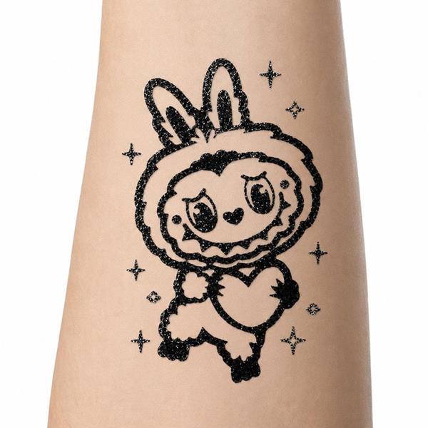 Tatuagem Temporária Labubu Amoroso