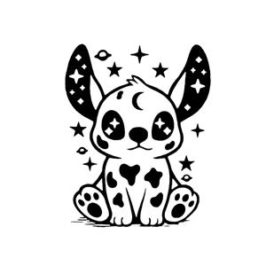Tatuagem Temporária Stitch Cósmico