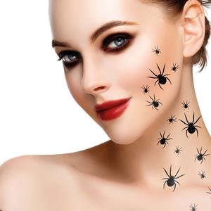 Tatuagens Adesivas 16 Aranhas Pretas