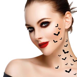 Tatuagens Adesivas 16 Morcegos Pretos