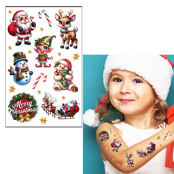 Tatuagens Adesivas Amiguinhos do Natal