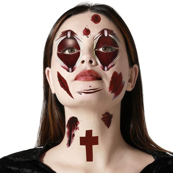 Tatuagens Mini Aranhas com Brilhantes Adesivos Teias