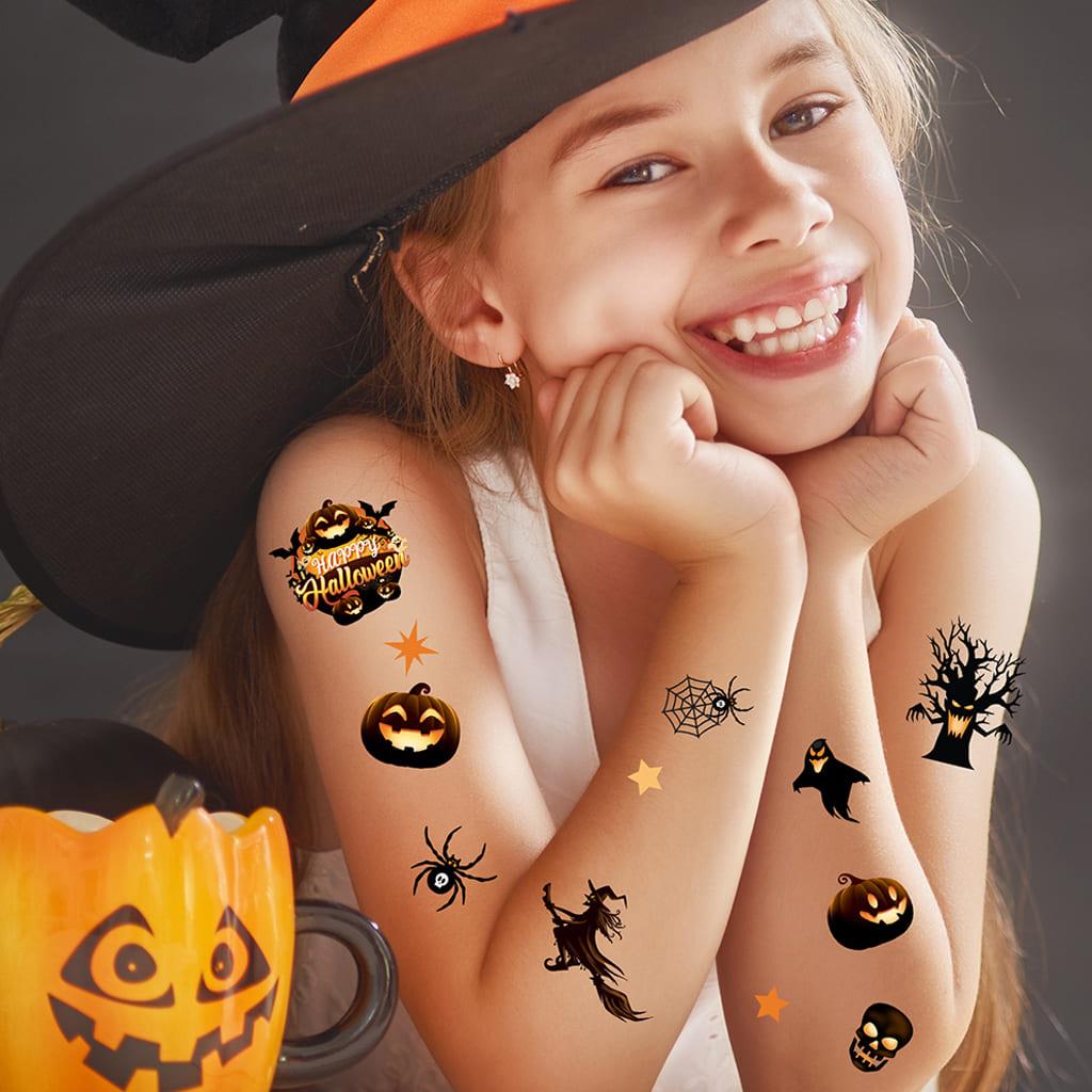 Tatuagens Adesivas Figuras Sombrias de Halloween