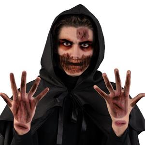 Tatuagens Adesivas Mãos e Boca Demónio do Terror