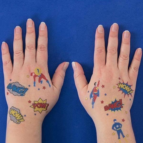 Tatuagens Temporárias Super Heróis