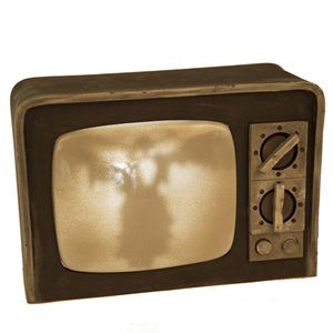 Televisão Assombrada com Luz e Som, 31 x 22 cm