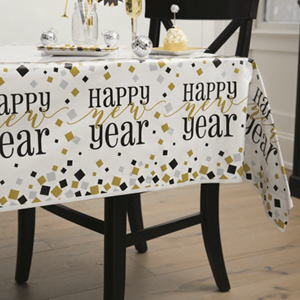 Toalha Happy New Year, 137 x 13 Cm.