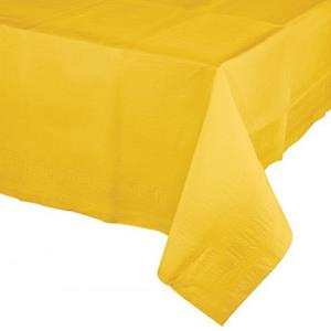 Toalha Mesa Amarela em Papel, 1,20 x 1,80 mt