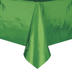 Toalha Mesa Verde Metalizado, 137 x 274 Cm
