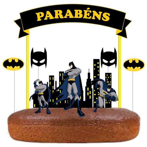 Topo de Bolo Batman