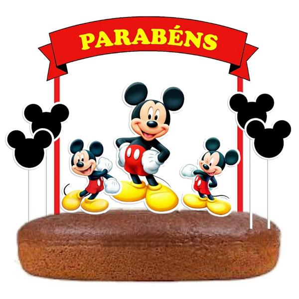 Topo de Bolo Mickey