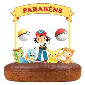 Topo de Bolo Pokémon