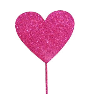 Topper Coração Rosa