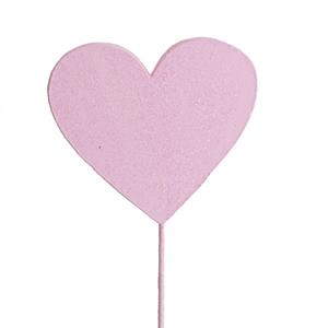 Topper Coração Rosa Claro