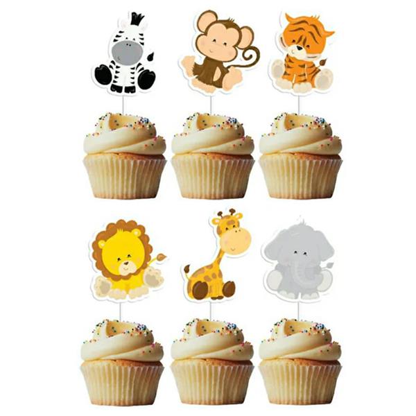 Toppers Animais da Selva, 6 unid.