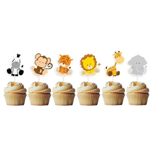 Toppers Animais da Selva, 6 unid.