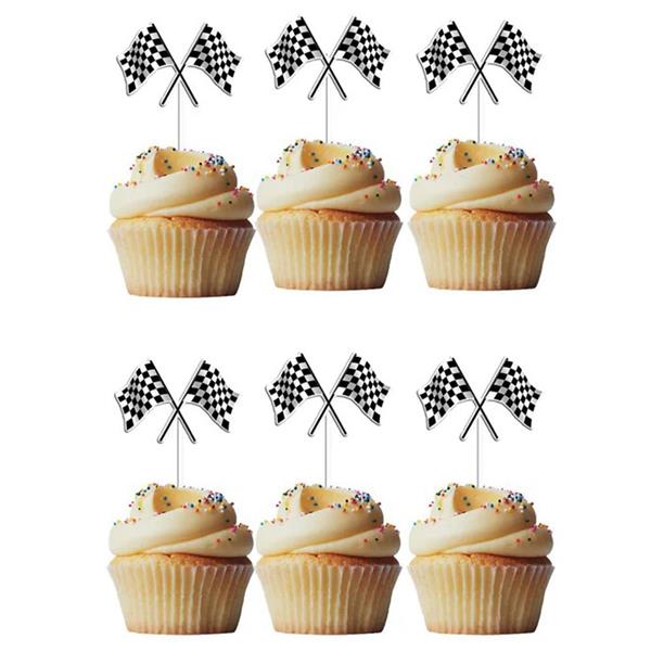 Toppers Bandeiras Xadrez Racing, 6 unid.
