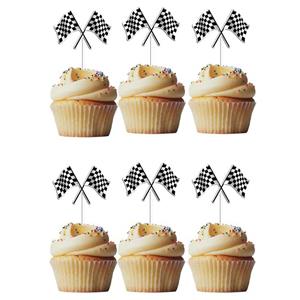Toppers Bandeiras Xadrez Racing, 6 unid.