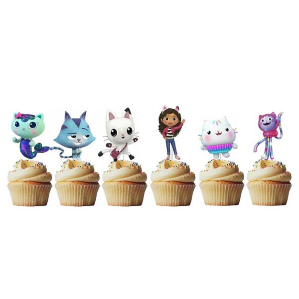 Toppers Casa das Bonecas da Gabby, 6 unid.