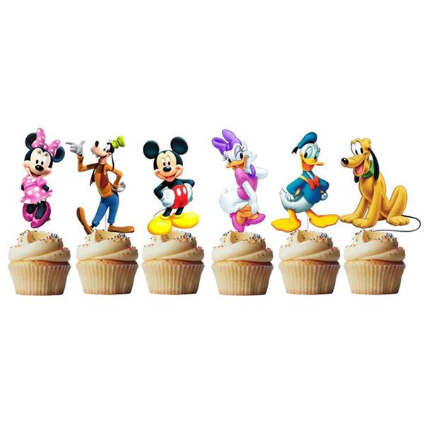 Toppers Casa do Mickey Mouse, 6 unid.