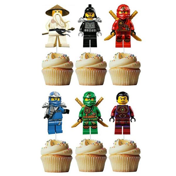 Toppers Lego Ninjago, 6 unid.