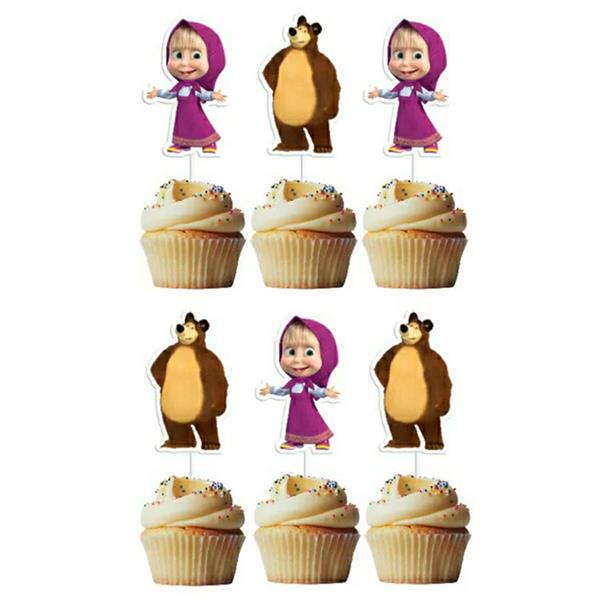 Toppers Masha e o Urso, 6 unid.