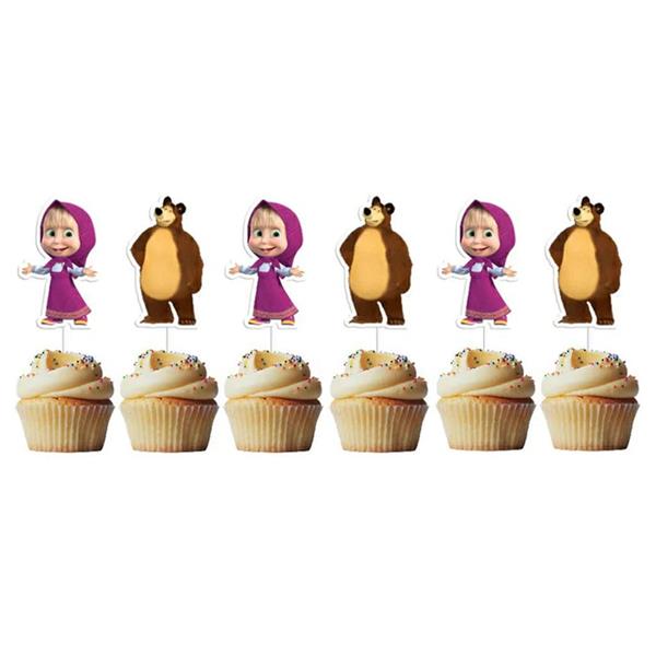 Toppers Masha e o Urso, 6 unid.