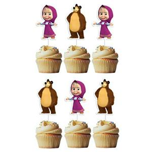 Toppers Masha e o Urso, 6 unid.