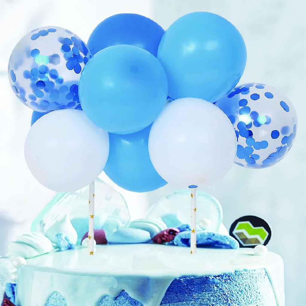 Toppers Mini Balões Azuis, 10 unid.