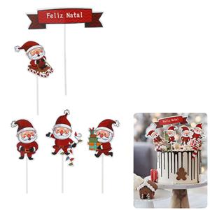 Toppers Pai Natal, 5 unid.