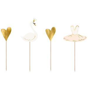 Toppers para Bolos Cisne, 4 unid.