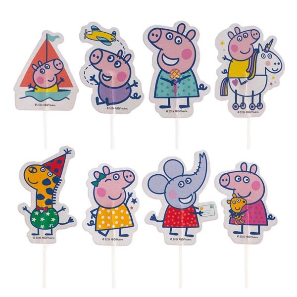 Toppers Peppa Pig e os Amigos, 16 unid.