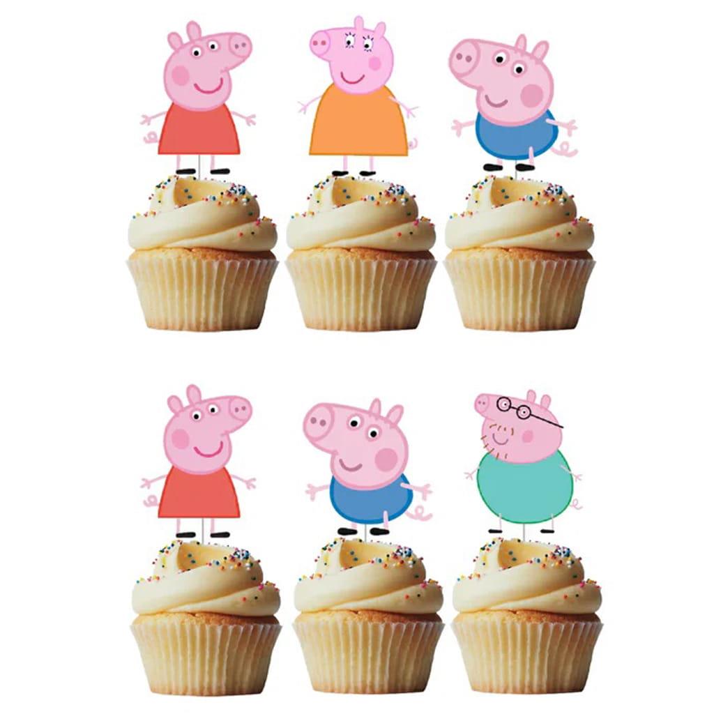 Toppers Porquinha Peppa, 6 unid.