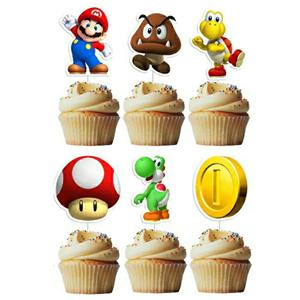 Toppers Super Mário, 6 unid.
