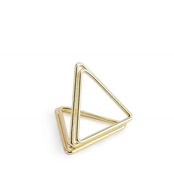 Triângulos Dourados Marcadores de Lugar, 10 unid.