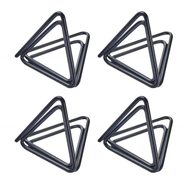 Triângulos Pretos Marcadores de Lugar, 4 unid.