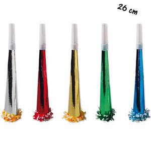 Trompeta metalizada Sortidas, 26 cm