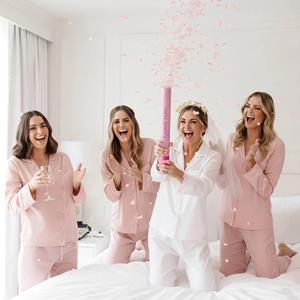 Tubo Lança Confetis Pénis Rosa Tubo Lança Confetis Pénis Rosa