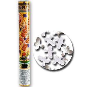 Tubo Lança Confetis Pombas Brancas, 50 cm