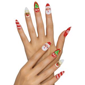 Unhas Postiças Natalícias, 10 unid.