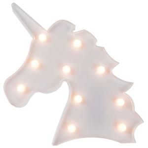 Unicórnio Branco Decorativo com Luz