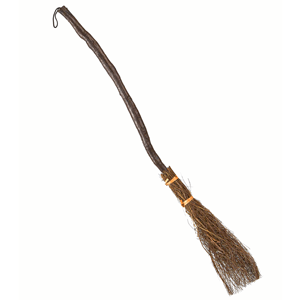 Vassoura de Bruxa com Ramos, 86 cm