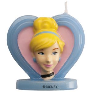 Vela Coração 3D Princesa Cinderela, 5 cm