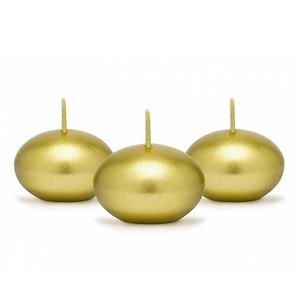 Vela Flutuante Dourada, 4 cm