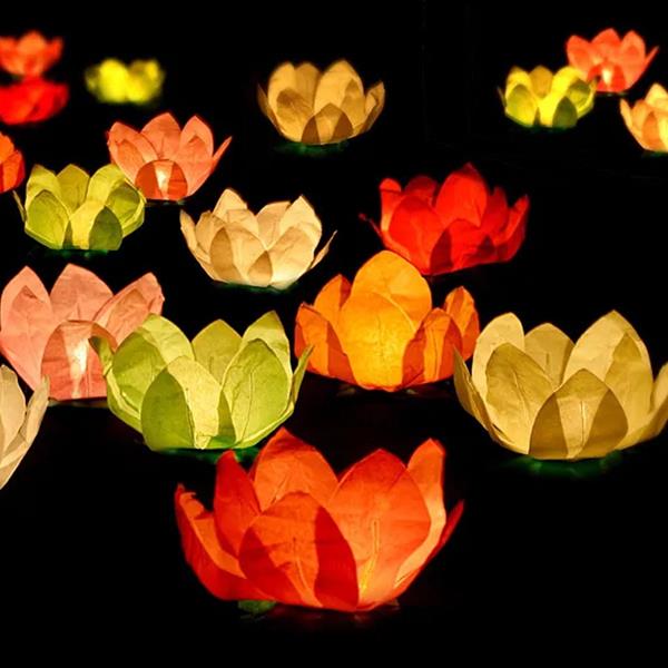 Vela Flutuante em Flor, 29 cm